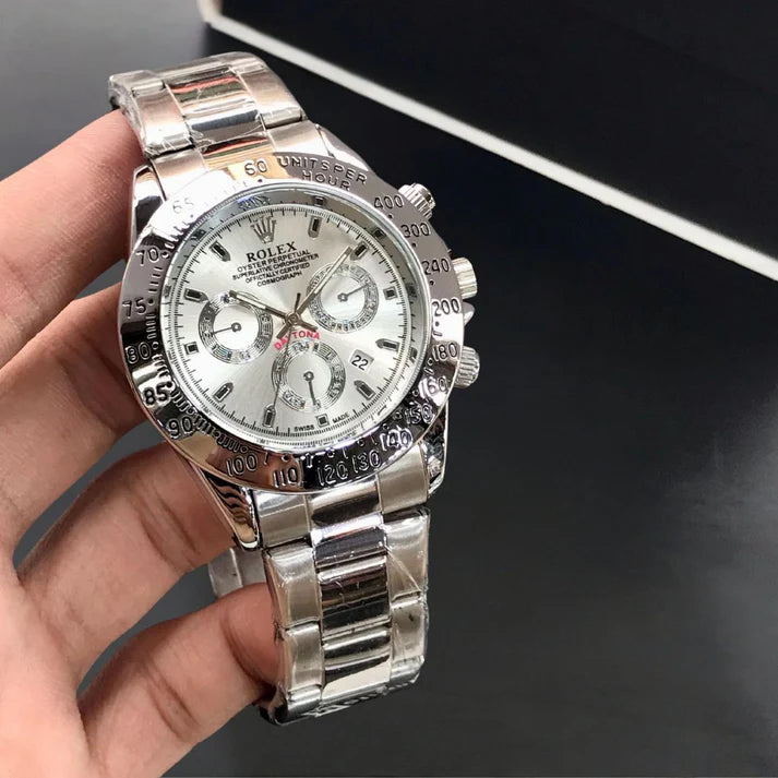 Rolex Daytona Silver Watch
