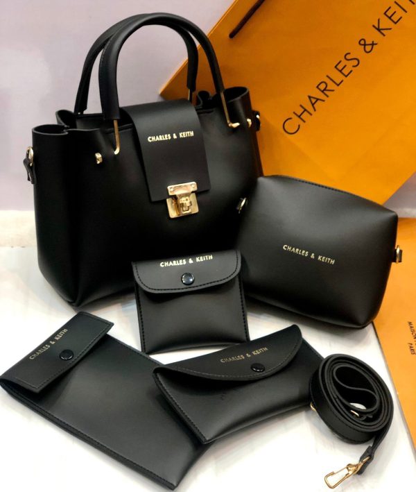 5 Pcs Shoulder Bag (Black)